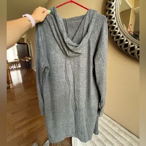 Long Hooded Cardigan